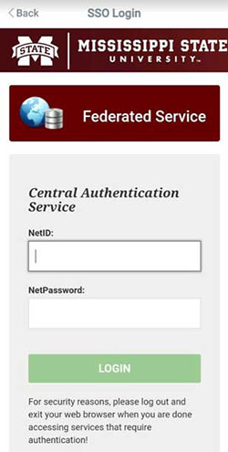 CAS login inside Everbridge App